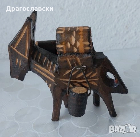 седнало дървено коте котка фигура, антилопа, човек, моливник пепелник дивак, фигури дървени, снимка 10 - Статуетки - 28882709