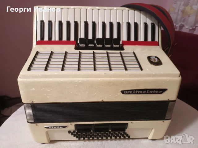 Продавам Акордеон Велтмайстер Стела 60 Баса в отлично състояние, снимка 2 - Акордеони - 51106255