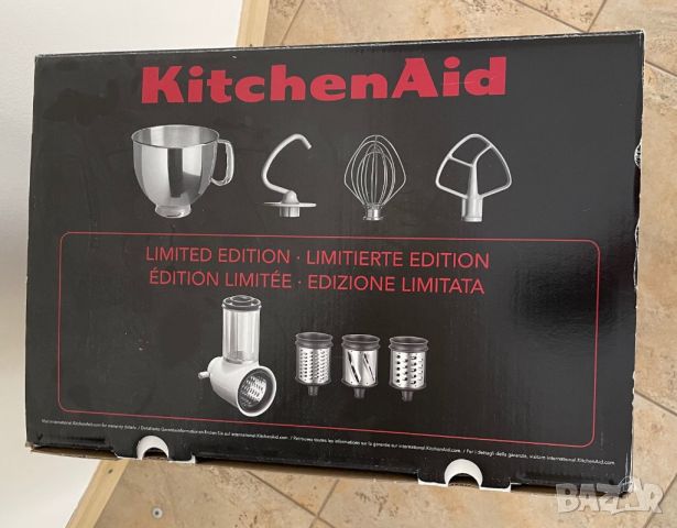 Планетарен Миксер KitchenAid Artisan 5KSM125EER 4.8л Empire Red, снимка 7 - Миксери - 46533706