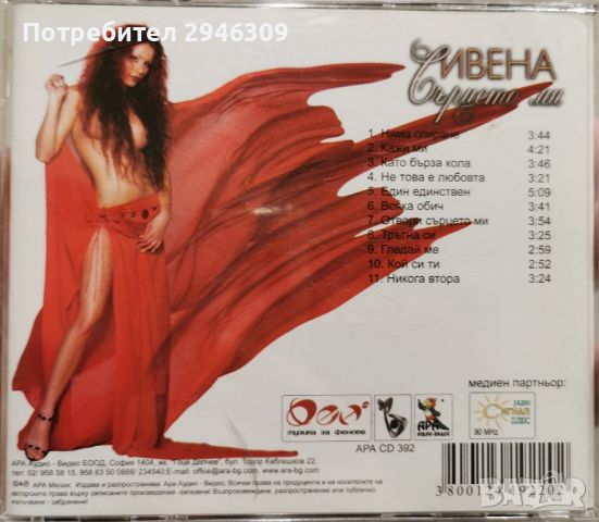 Ивена - Сърцето ми(2006), снимка 3 - CD дискове - 45298474