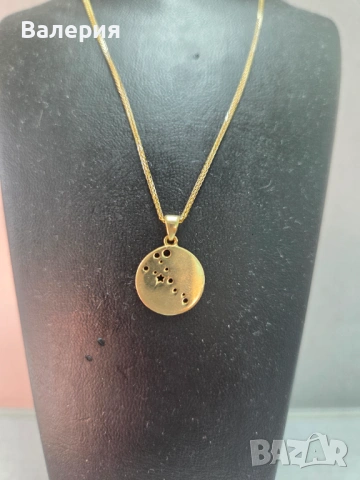 Glamira златно колие зодия Телец 3.46гр./14к., снимка 4 - Колиета, медальони, синджири - 53861088