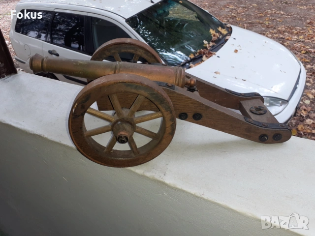 Невероятно желязно оръдие топ гаубица тежко и масивно, снимка 2 - Антикварни и старинни предмети - 53294335