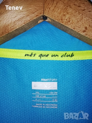 Barcelona Ronaldinho 2007 2008 Away Nike оригинална тениска фланелка Барселона Роналдиньо екип 2XL, снимка 7 - Тениски - 52883142