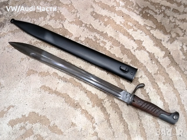 Немски щик нож байонет тесак сабя Маузер S98/08 Ferd Esser & Co Elberfeld 1916, снимка 2 - Антикварни и старинни предмети - 53661157