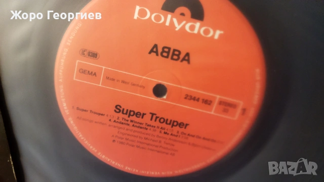 ABBA , АББА - * Super Trouper * 1980  като нова, снимка 3 - Грамофонни плочи - 53665886