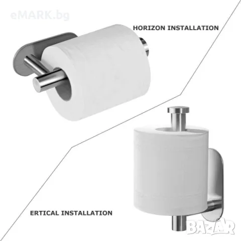 Поставка държач за тоалетна хартия от стомана, снимка 2 - Други стоки за дома - 48110295