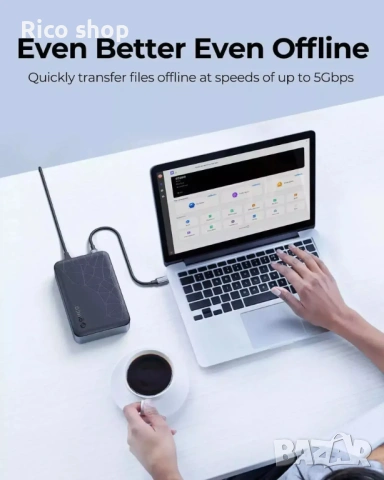 ORICO Персонално облачно съхранение, мрежово свързано съхранение, 3.5-инчов корпус за твърд диск, снимка 11 - Друга електроника - 54132000