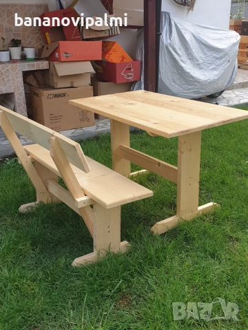 НОВО!!! Дървени маси и пейки, снимка 4 - Маси - 53862027