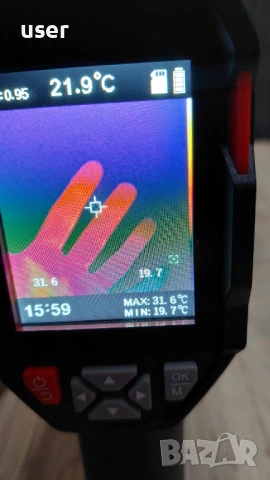 Инфрачервена термокамера USB TYPE C зареждане, снимка 4 - Друга електроника - 53953281