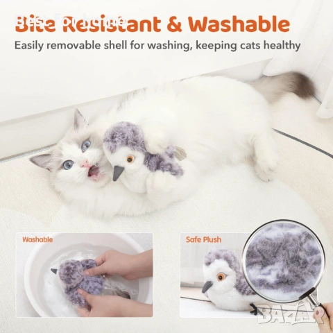 Играчки за котки Potaroma, пляскаща птица, снимка 4 - За котки - 54301455