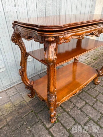 Барокова конзолна маса, снимка 4 - Антикварни и старинни предмети - 50693744