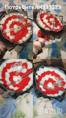 Букет от вечни рози 