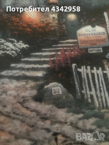 THOMAS KINKADE.Порцеланова чиния с сертификат.САЩ., снимка 3 - Други ценни предмети - 52350158