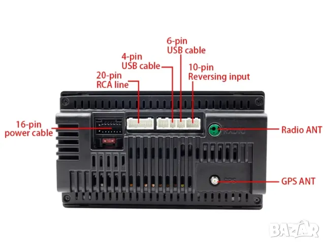 7" 2-DIN мултимедия с Android 13, RDS, 4/64GB ROM , CarPlay и AndroidAuto, снимка 5 - Аксесоари и консумативи - 48343159