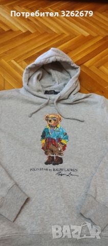 Ralph Lauren bear суичър 100% оригинален M, снимка 5 - Спортни дрехи, екипи - 46291419