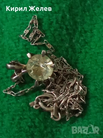 СРЕБЪРЕН МЕДАЛЬОН СРЕБРО 925 с ПРЕКРАСЕН НАТУРАЛЕН ЦИРКОН и СРЕБЪРНА ВЕРИЖКА 925 МЕЧА СТЪПКА 38673, снимка 14 - Колиета, медальони, синджири - 50416902