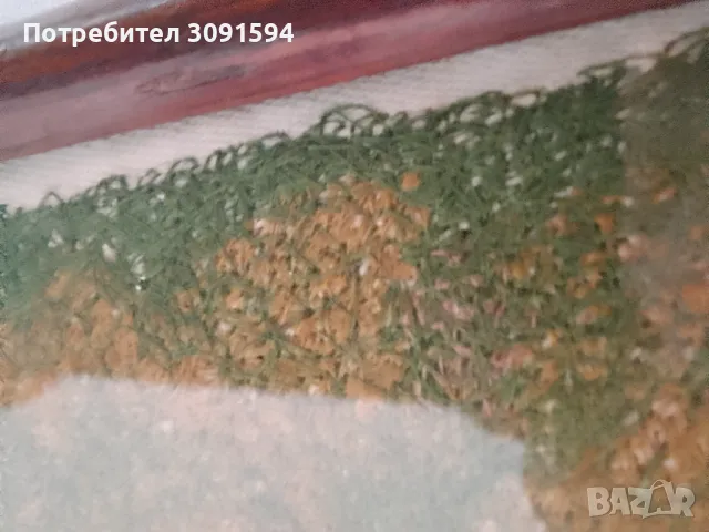 Стара картина ръчно шит пейзаж, снимка 4 - Антикварни и старинни предмети - 49737136