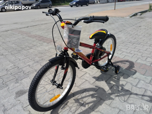 SPRINT Велосипед 20" CASPER червен, снимка 6 - Велосипеди - 53773144