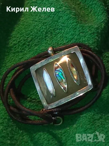 СТАРО КОЛИЕ УНИКАТ КОСТ с РЪЧНО ИНКРУСТИРАН КРАЛСКИ СЕДЕФ в МЕЛХИОРЕН ОБКОВ ЧАСТ от КОМПЛЕКТ 50120, снимка 18 - Антикварни и старинни предмети - 49885936