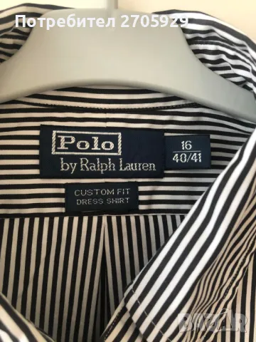 Polo by Ralph Lauren памучна мъжка риза, размер 40-41, снимка 4 - Ризи - 49128814