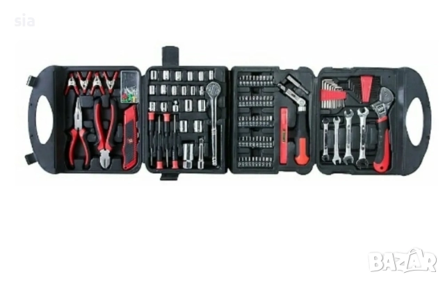 Комплект инструменти 180 части в куфар, снимка 3 - Аксесоари и консумативи - 51904175