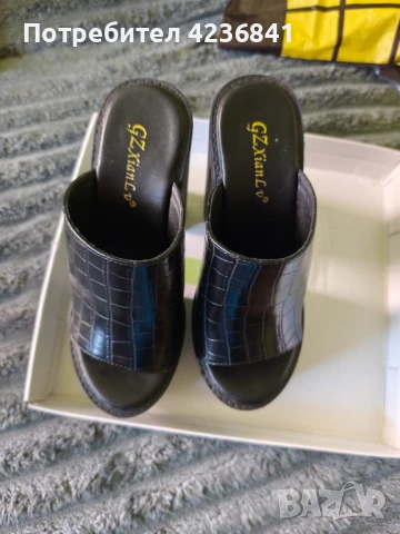 Сабо - високо без пръсти, снимка 3 - Сандали - 50767179