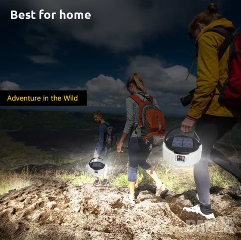  Соларна лампа за къмпинг  KSIJEH, снимка 4 - Соларни лампи - 49723743