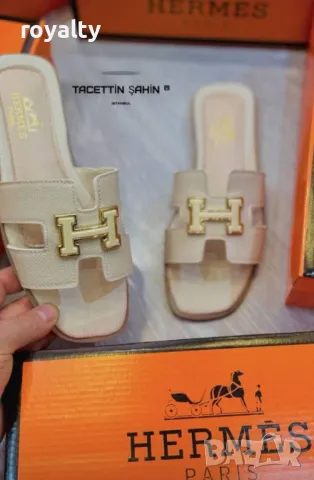 Hermes дамски чехли Различни цветове , снимка 4 - Чехли - 50131949