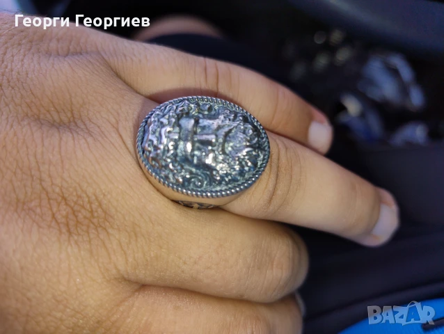 Пръстен Нептун масивен!Сребро 925, снимка 2 - Пръстени - 51270395