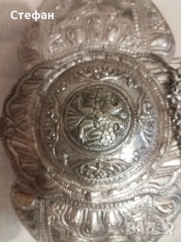 Голяма сребърна пафта., снимка 6 - Антикварни и старинни предмети - 51945874