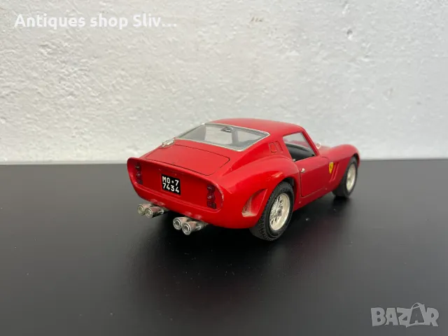 Метална количка Бураго / Ferrari GTO 1962.  №6050, снимка 8 - Колекции - 47845562