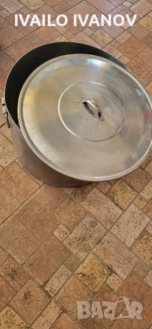 Казан на Хром Силистра 60литра дебела неръждавеика 2мм алпака , снимка 5 - Други стоки за дома - 53799362