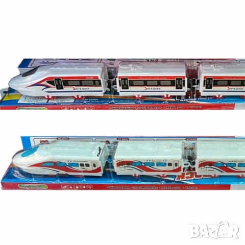 Влак Стрела с 4 вагона - Вълнуващо пътуване за малките любители на влакове, снимка 4 - Други - 52032680