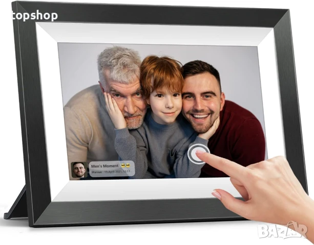 Тествана Wifi цифрова фоторамка 10.1 инча, MARVUE, IPS сензорен екран, 16GB памет, 1080 HD..., снимка 3 - Плейъри, домашно кино, прожектори - 48737571