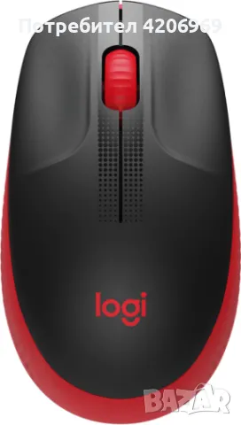 Безжична оптична мишка LOGITECH M190, снимка 1 - Клавиатури и мишки - 47001357