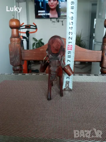 Красива и стилна статуетка--Дърворезба., снимка 3 - Антикварни и старинни предмети - 50116036