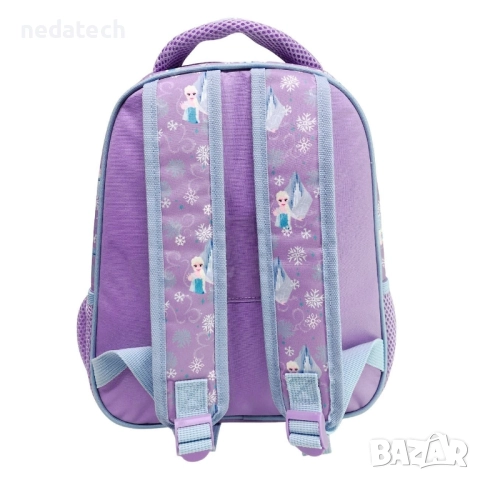 Ученическа раница Frozen Lila, Лилав,  24x12x33 см., снимка 3 - Раници - 51509756