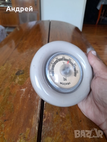 Стар механичен термометър Москва, снимка 2 - Други ценни предмети - 51760722