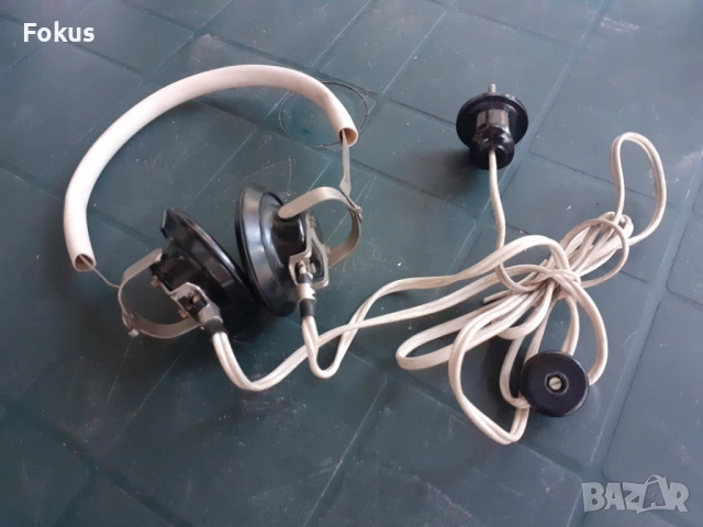 Стари български слушалки бакелит, снимка 2 - Антикварни и старинни предмети - 53285855