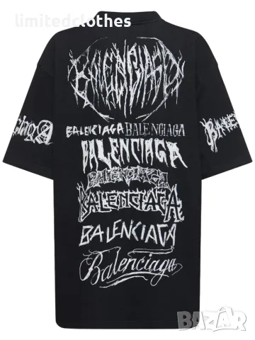 BALENCIAGA DIY Metal Logo Print Oversized Мъжка / Дамска Тениска size L (XL), снимка 4 - Тениски - 47252025