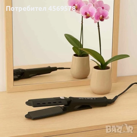 💇‍♀️ Професионална турмалинова преса за коса с йони 🌡 4 степени: 170 °C / 190 °C / 210 °C / 220 °C