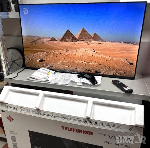 Като нов! Смарт Телевизор TELEFUNKEN 40VPF1000 LED SMART TV, VIDAA, 40.0 ", 100.0 см, снимка 7 - Телевизори - 52535826