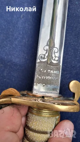 Морска, флот офицерска сабя Англия, Великобритания модел 1827, снимка 5 - Антикварни и старинни предмети - 50305298