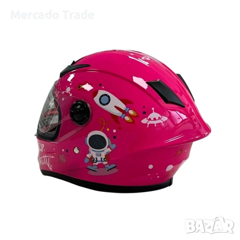 Детска каска Mercado Trade, S и M, Жълт, Розов, Син и Червен, снимка 10 - Аксесоари и консумативи - 50593123