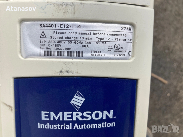 Честотен регулатор,инвертор Emerson 37КВ/400V, снимка 4 - Други машини и части - 53781810