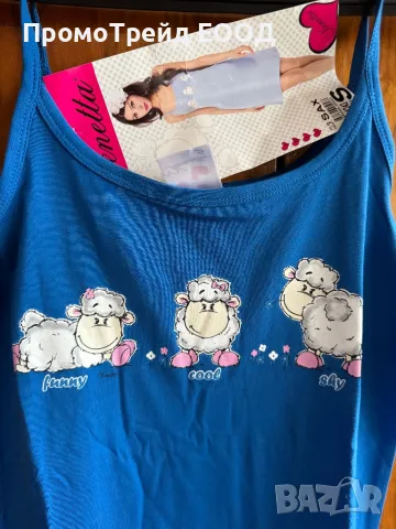 Нова дамска нощница S Виенетта Vienetta потник тънка презрамка, снимка 2 - Нощници - 49784573