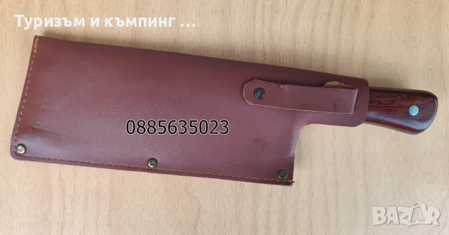 Масивен сатър c кожена кания / 2 модела /, снимка 6 - Ножове - 49238557