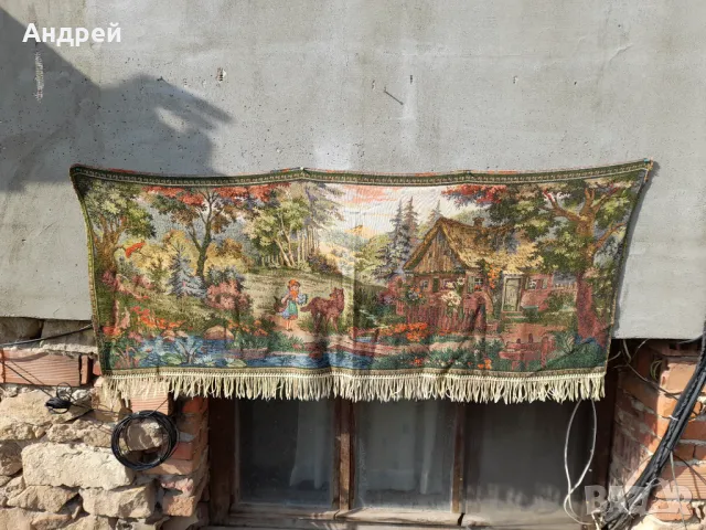 Стар ковьор Червената Шапчица,покривка за стена #3