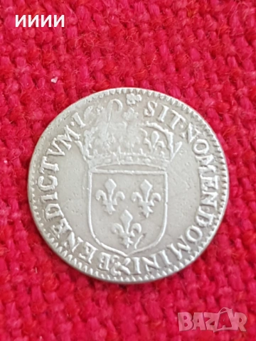 Сребърна монета 1,12 екю 1659, снимка 2 - Нумизматика и бонистика - 53848649