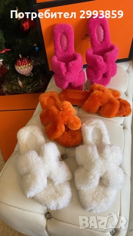 чехли ЕРМЕС*HERMES ORAN 100% WOOL, снимка 3 - Чехли - 53644200